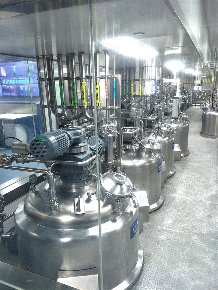 Laundry Liquid Production Line With PLC Control For Liquid Detergent Manufacturing